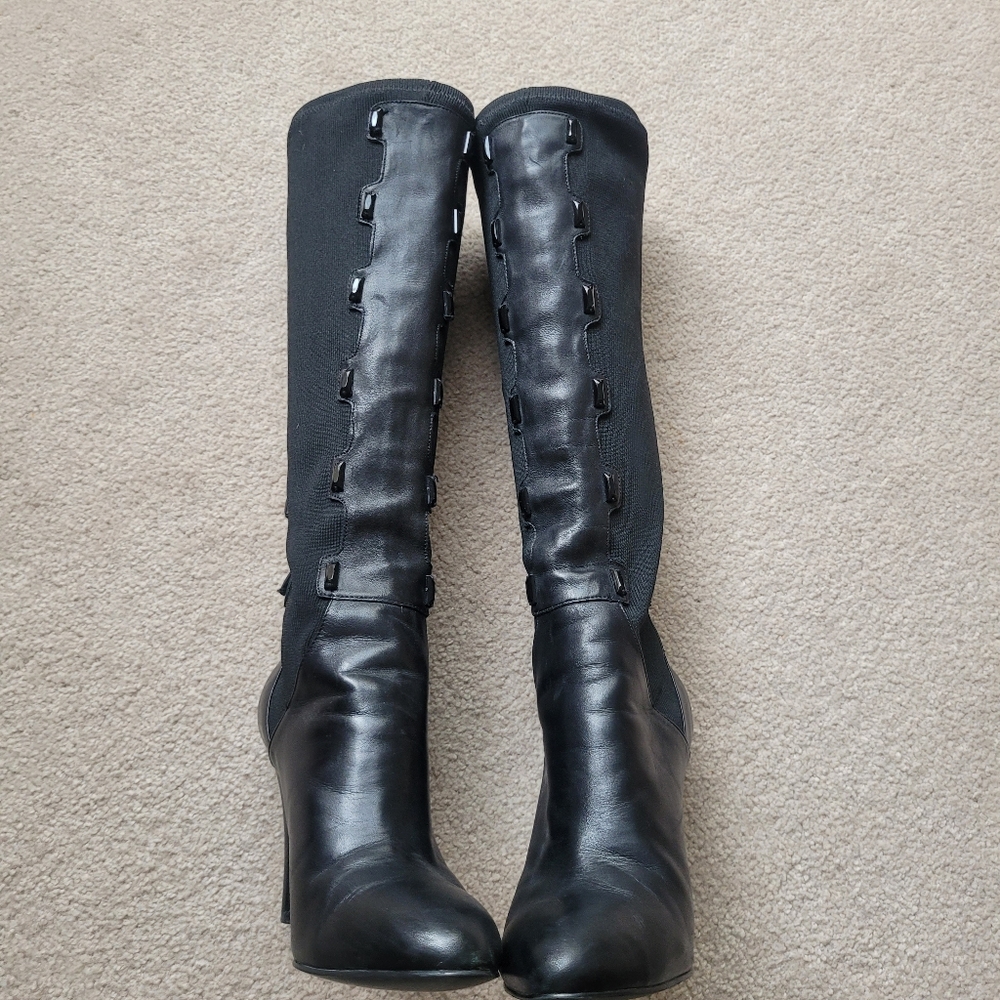 Elegant Black Knee-High Women's Boots - Size 6 M - Picture 3 of 7